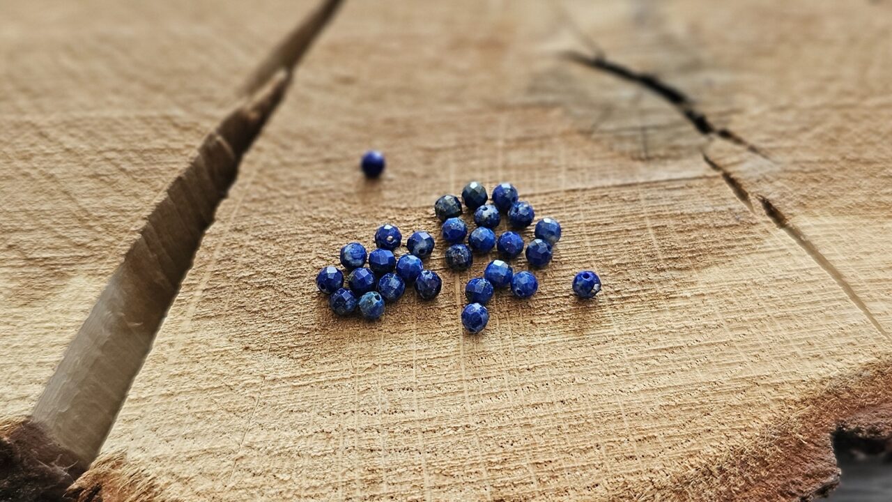 lapis lazuli koraliki z minerałów do bransoletki