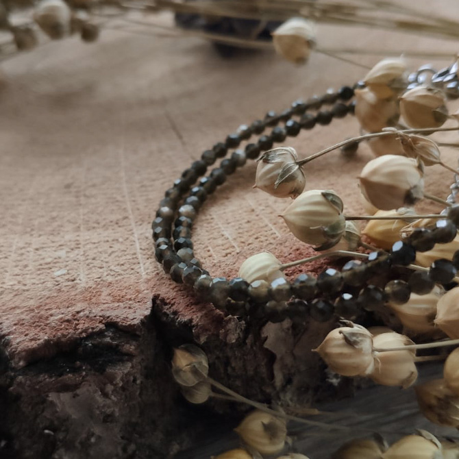 Bransoletka z obsydianem - Autumn Forest III - obrazek 4